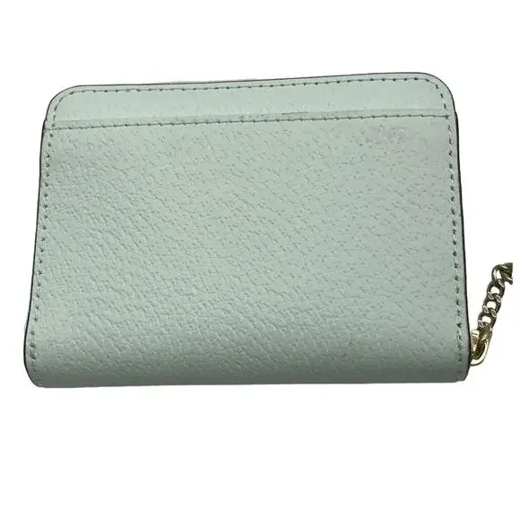 KATE SPADE Pebble Leather Pale Green Keychain Wallet, EUC - Picture 4 of 11